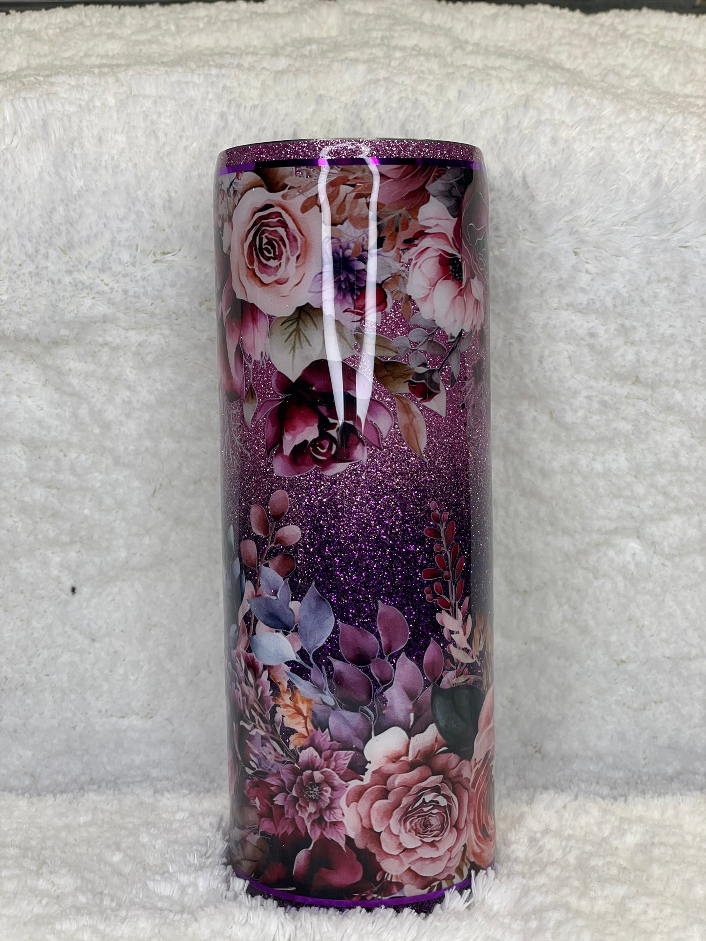 New 20oz purple ombré floral