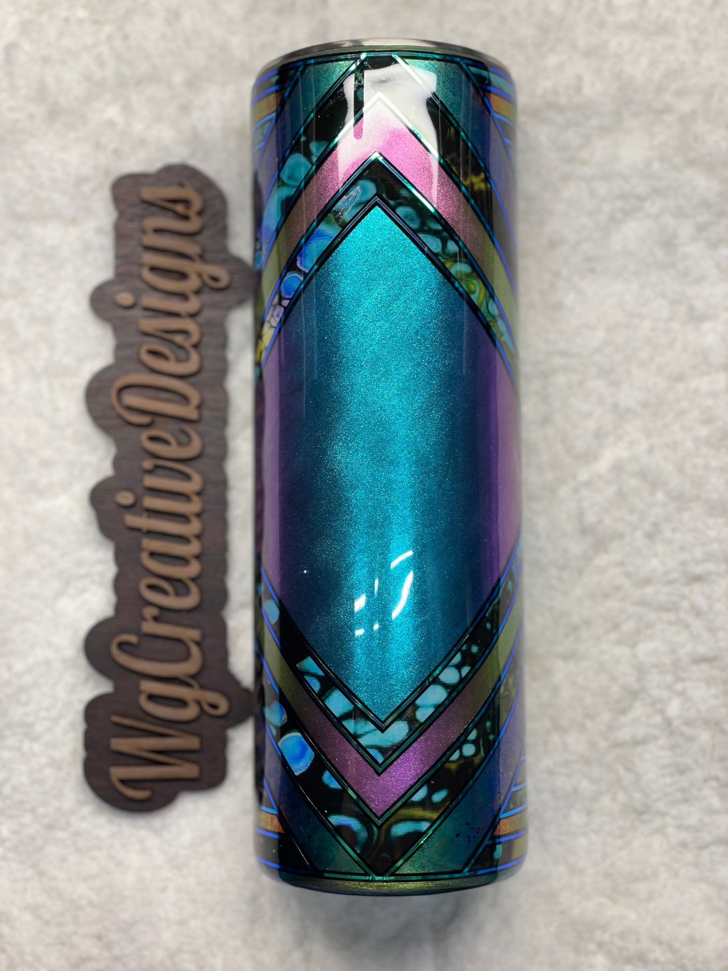 30oz Funky oil slick