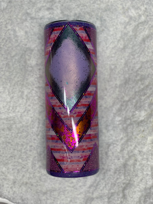 Pink/purple Template pigment tumbler