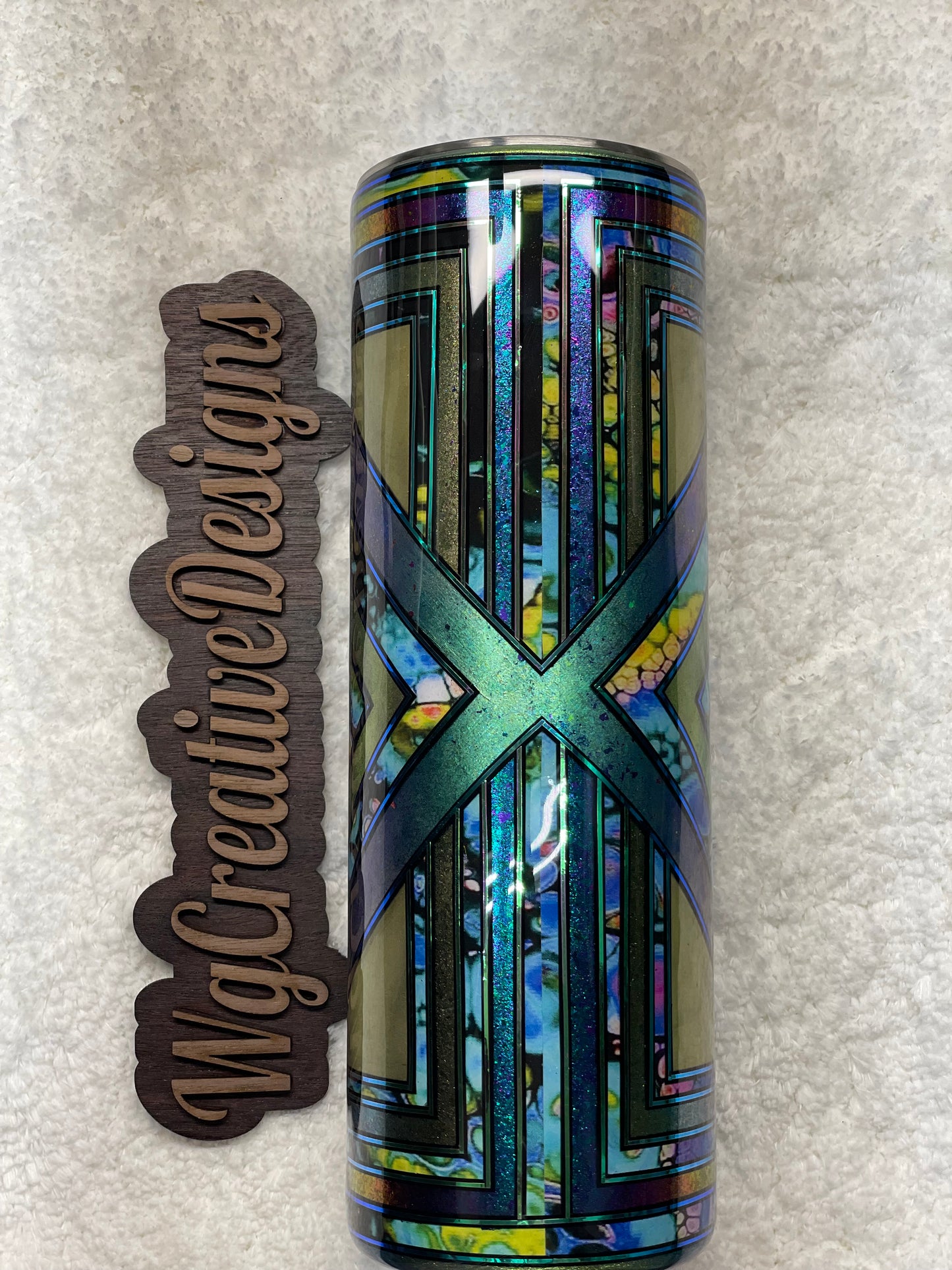 30oz Funky oil slick