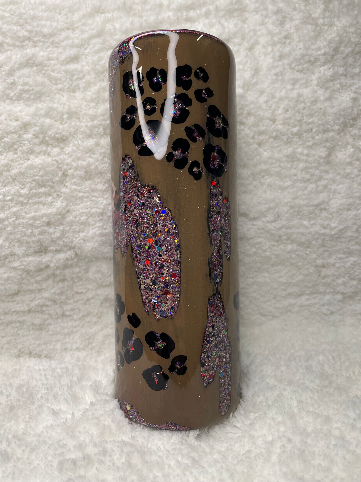 20oz Bad Ass Bitch Cheetah Skull
