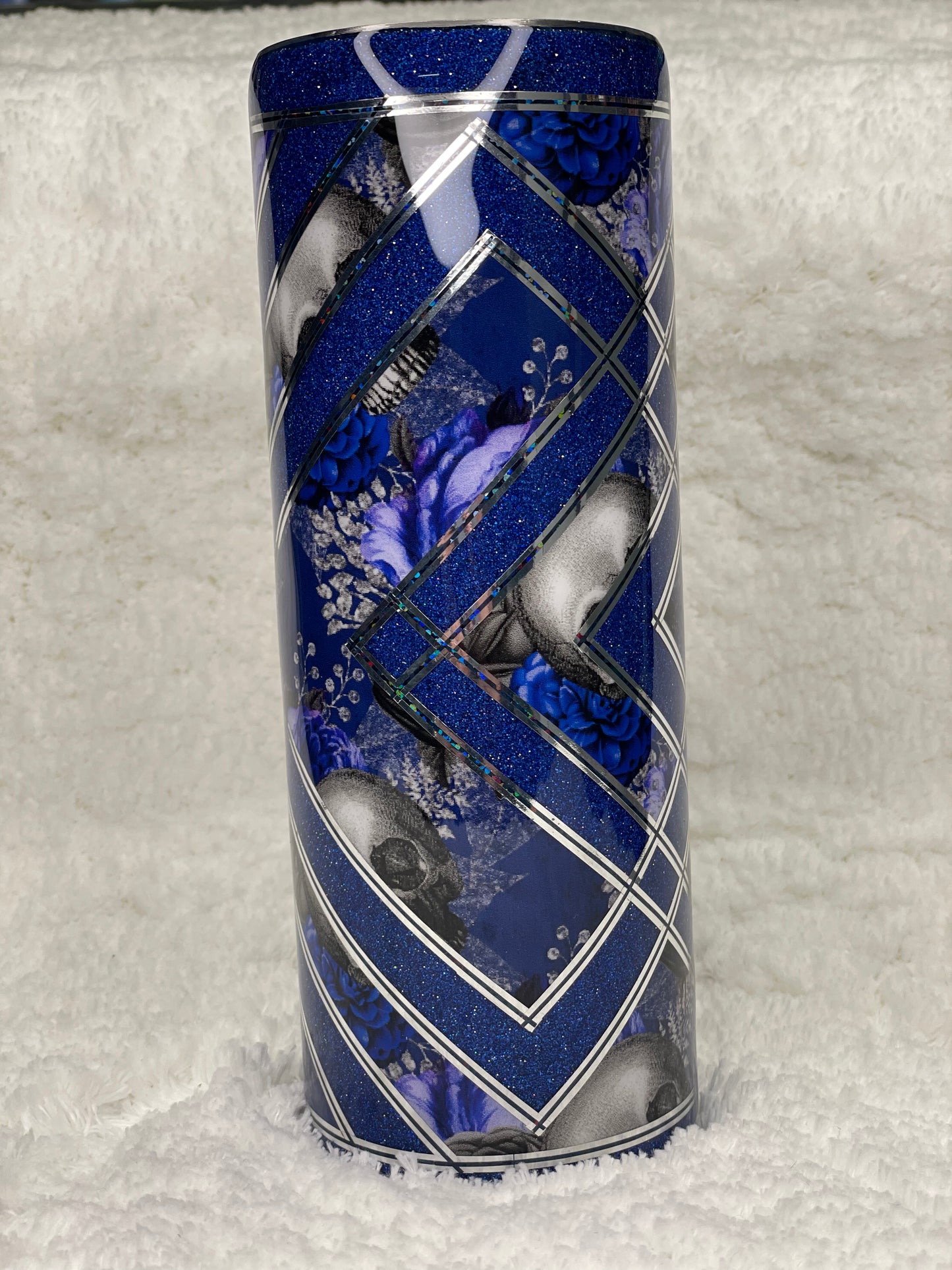 Blue/ Skull 20oz