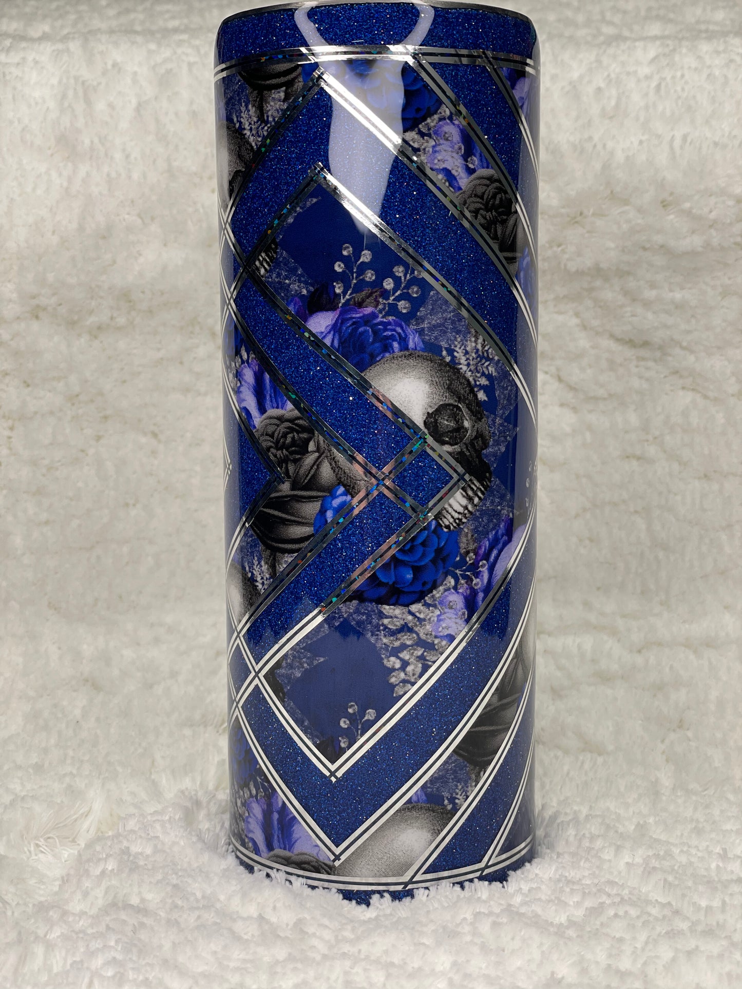 Blue/ Skull 20oz