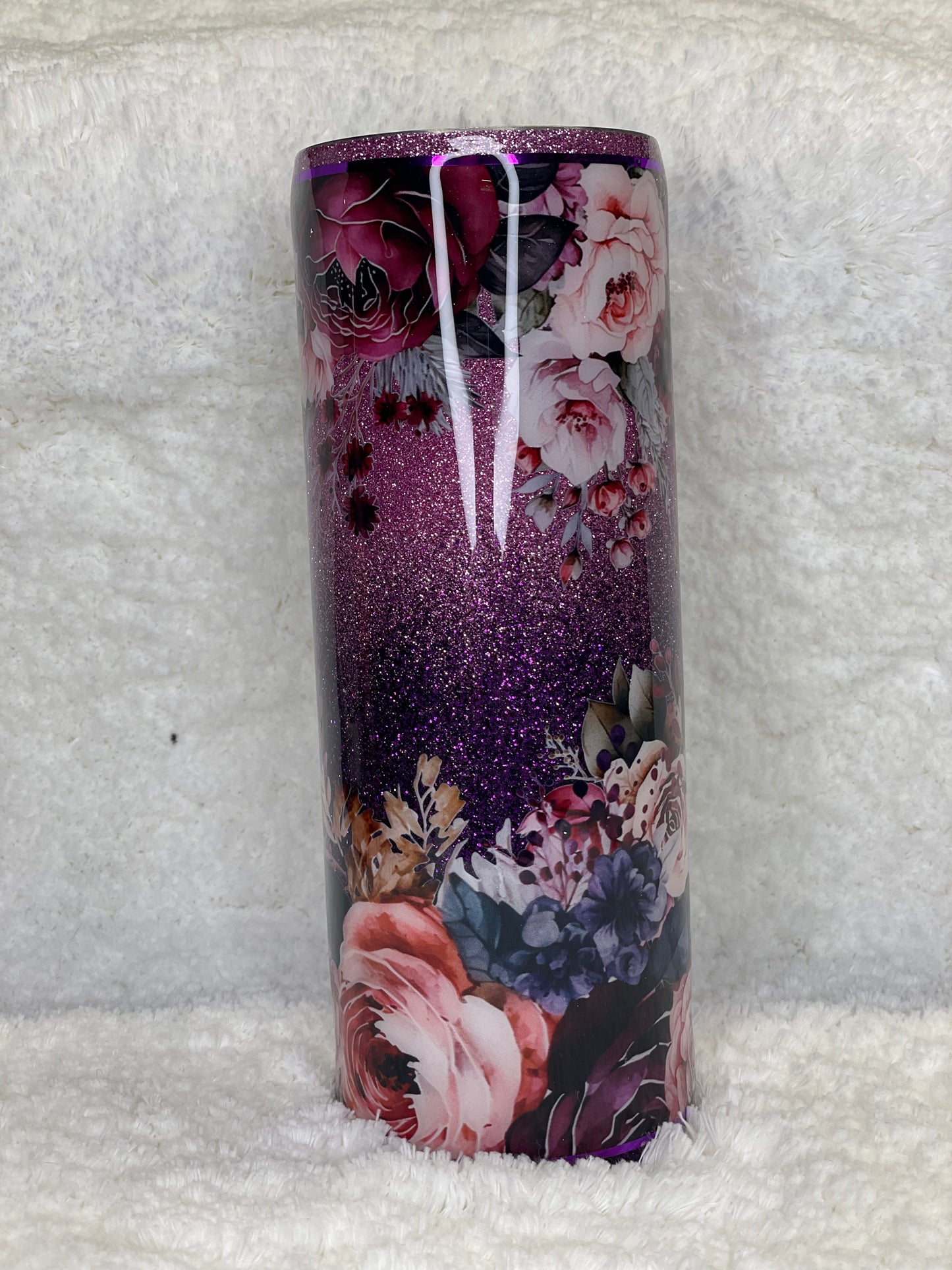 New 20oz purple ombré floral