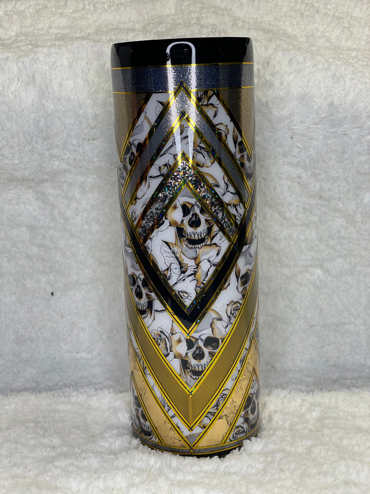 30oz Skulls and RosesTemplate/Pigment Black/Gold