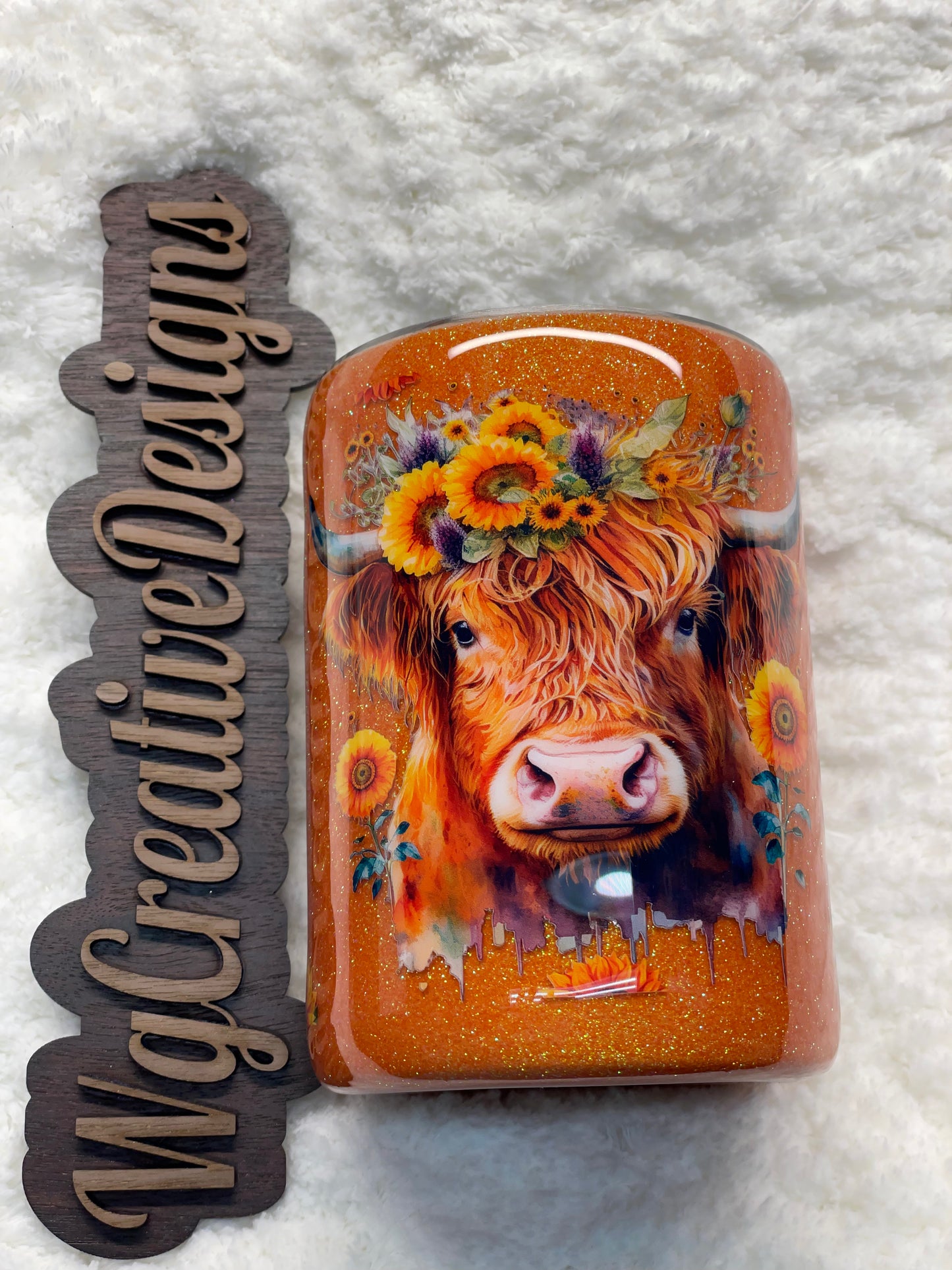 Highland cow sunflowers